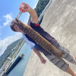 和歌山 御坊の堤防でウツボ釣り 和歌山県 大引漁港 穴釣り ブラクリ ウツボ 陸っぱり 釣り 魚釣り 釣果情報サイト カンパリ