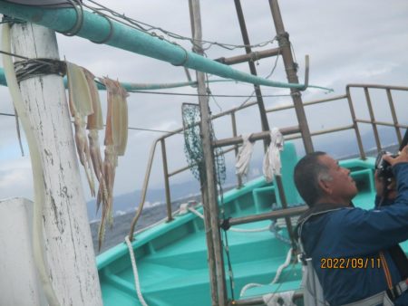 スルメイカ　黒ムツ　釣れました