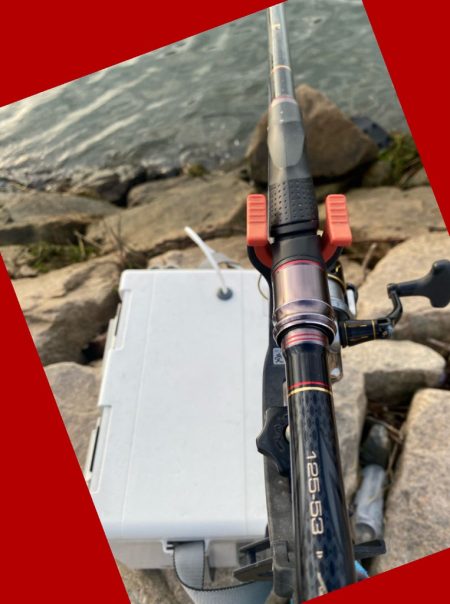 勢いよくウキが沈み