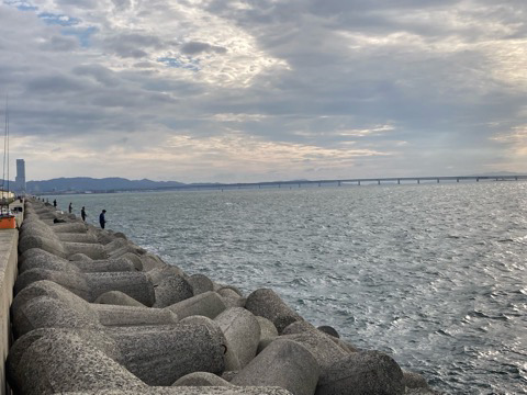 今季初タチウオワインド貝塚人工島