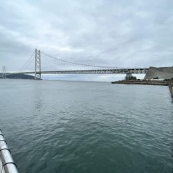 台風前のサビキ釣り