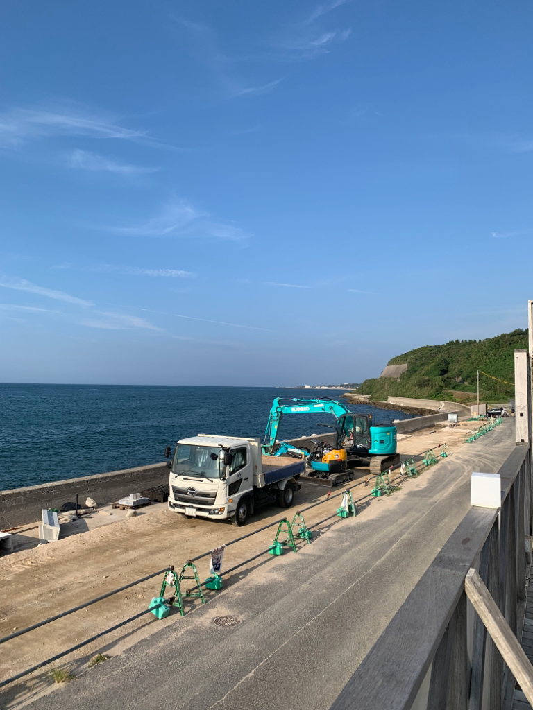 家族旅行中の釣行