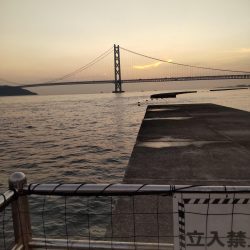 夕まづめにショアジギング