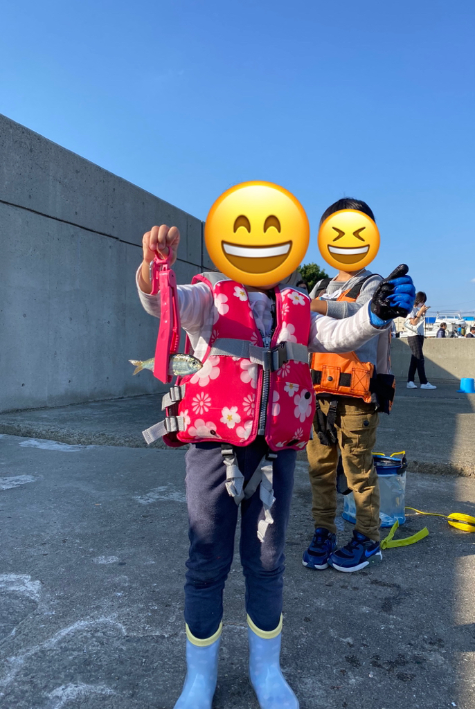 あまり釣れずでサッパのみ。ファミリーフィッシングでの釣果