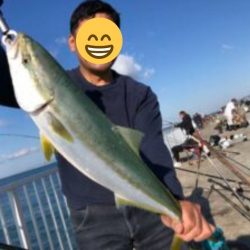 朝まづめに貝塚人工島ベランダにてノマセでメ…