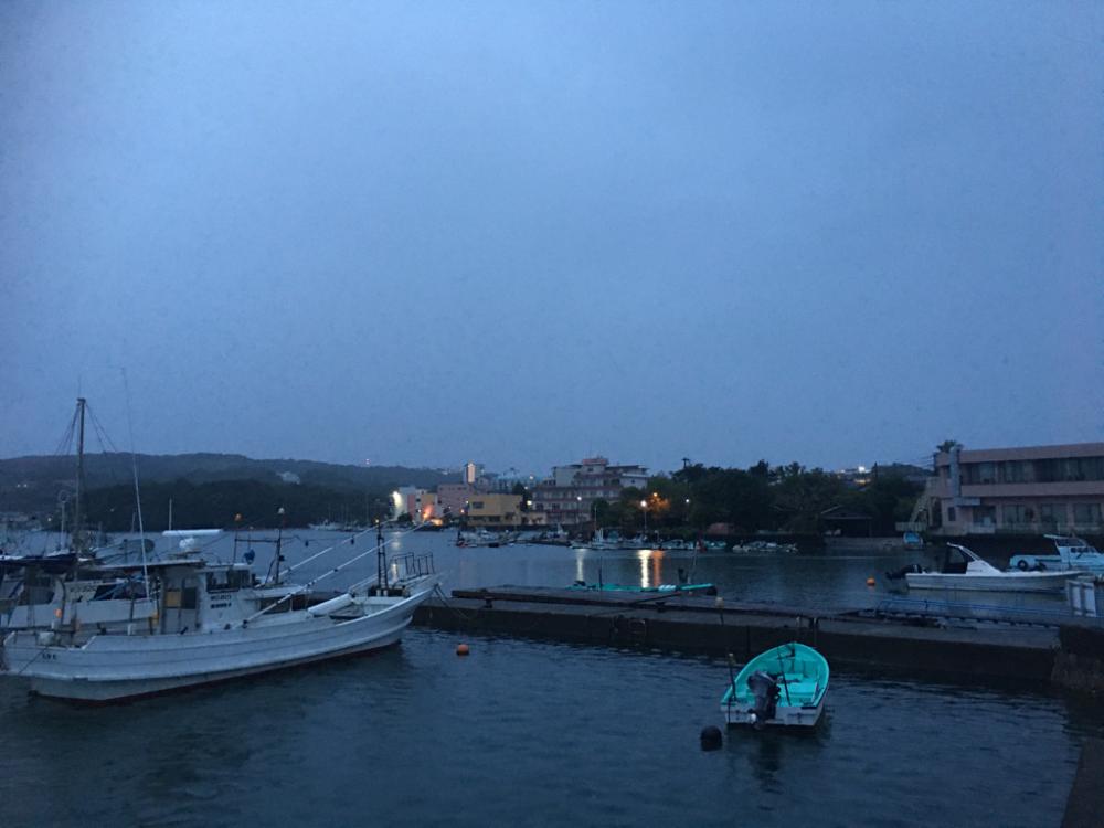 短時間雨の中のアジング