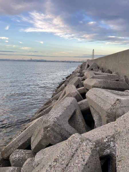 勤務帰りのショアジギング