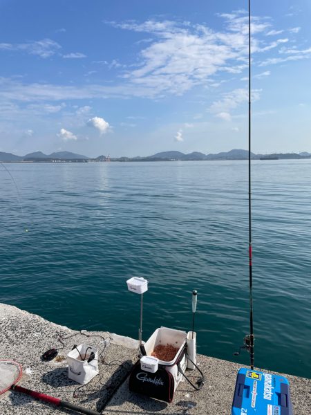 六連島でクロ釣り