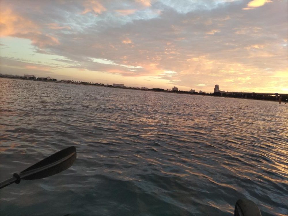 貝塚人工島カヤックで…