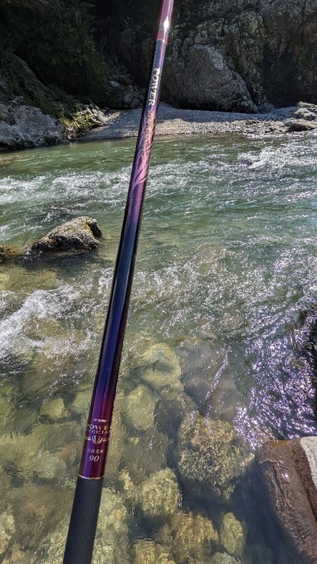 終盤の鮎釣り　飛騨川と白川
