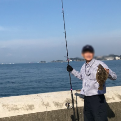 jルアーでヒラメ46㎝