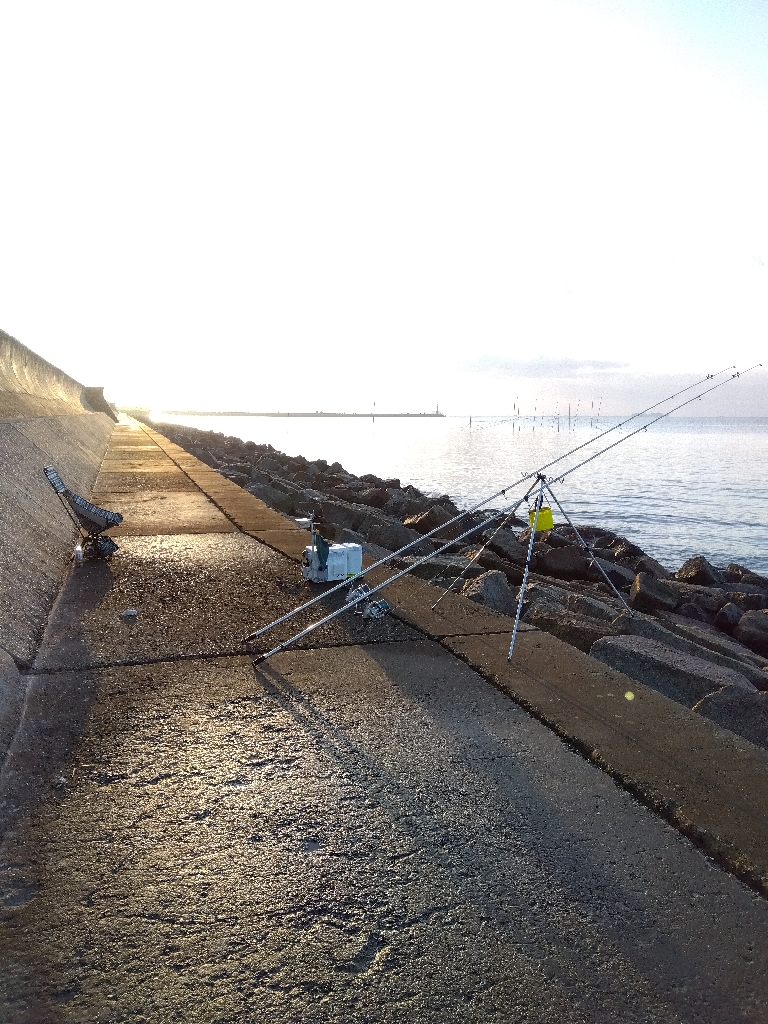 苅屋海岸の投げ釣り