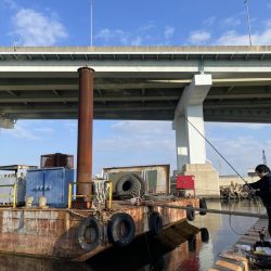 尼崎 冬のエビ撒き釣り