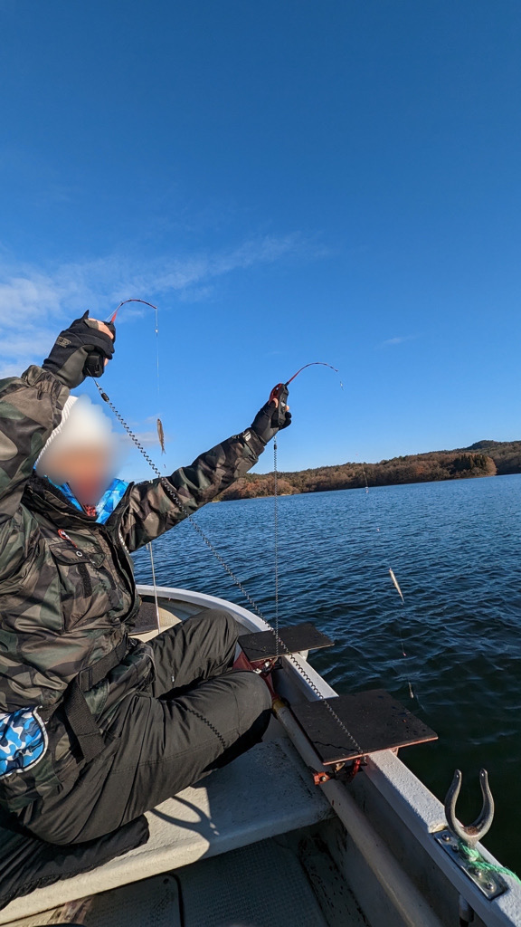 豊漁！　ワカサギ釣り