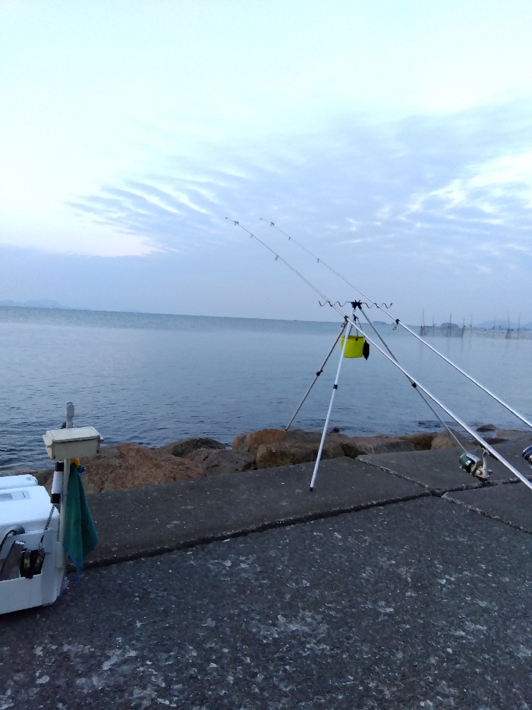 苅屋海岸の投げ釣り