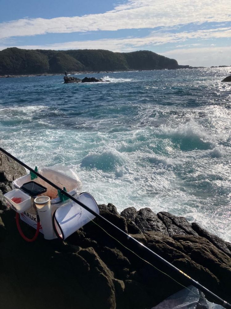 沖磯でフカセ釣り