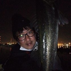 海バス釣れました