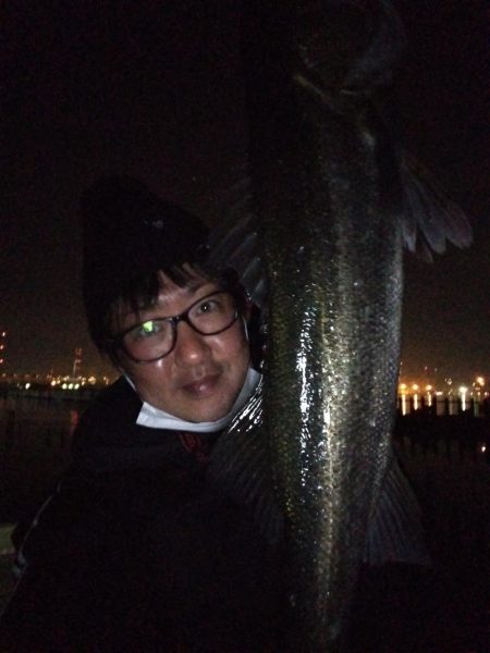 海バス釣れました