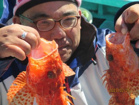 黒ムツ、鬼カサゴ