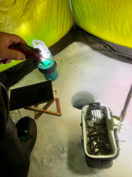 氷上ワカサギ釣り