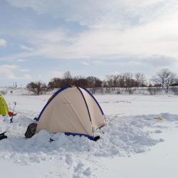 茨戸川付近でのワカサギ釣り！！