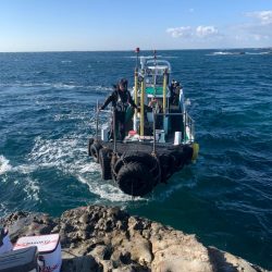 和歌山市江（吉丸渡船）の磯でグレ釣り