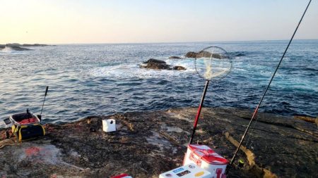 和歌山市江(吉丸渡船)で磯フカセ