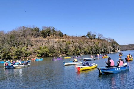 愛知県入鹿池ボート ワカサギ釣り！