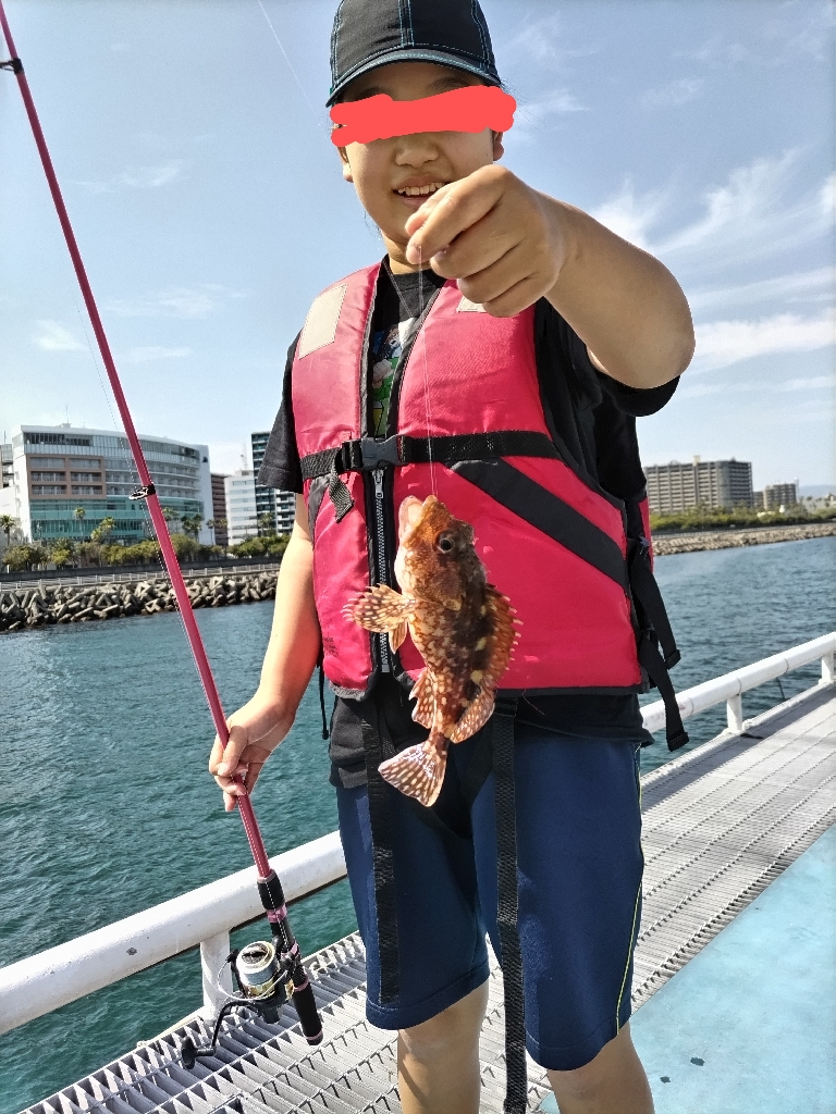 海釣り公園でファミリーフィッシング