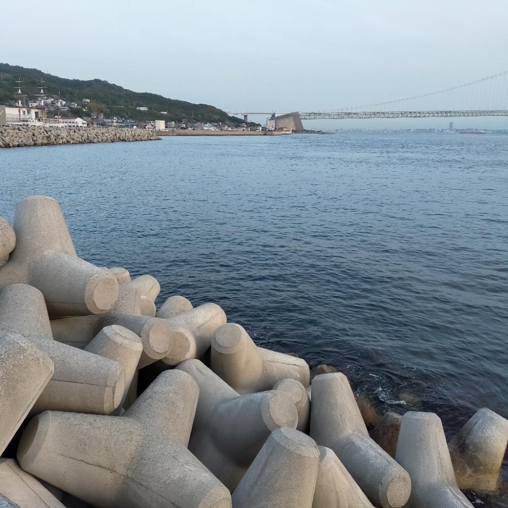 岩屋一文字で通し釣り