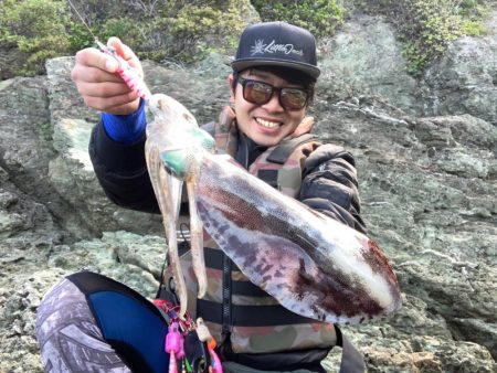 アオリイカ2.5キロオーバーキャッチ🦑