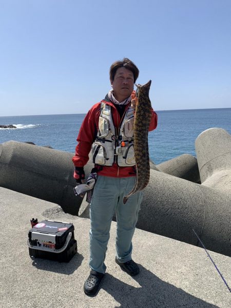 和歌山　御坊の堤防でウツボ釣り