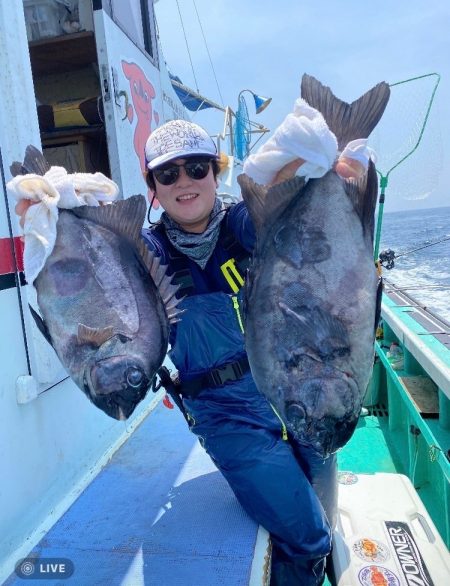 本命シマアジ釣れず。。でも外道は良好&#x…