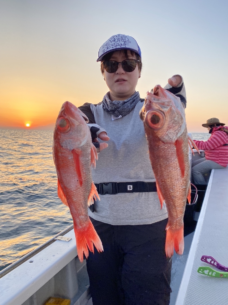 中深海アカムツ釣り