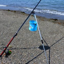 キス釣り 強風に苦戦