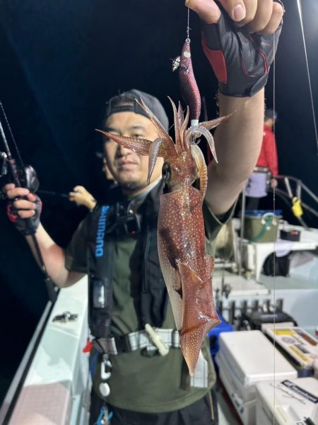 三国沖でのイカメタル