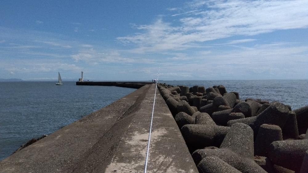 高砂港のキス釣り