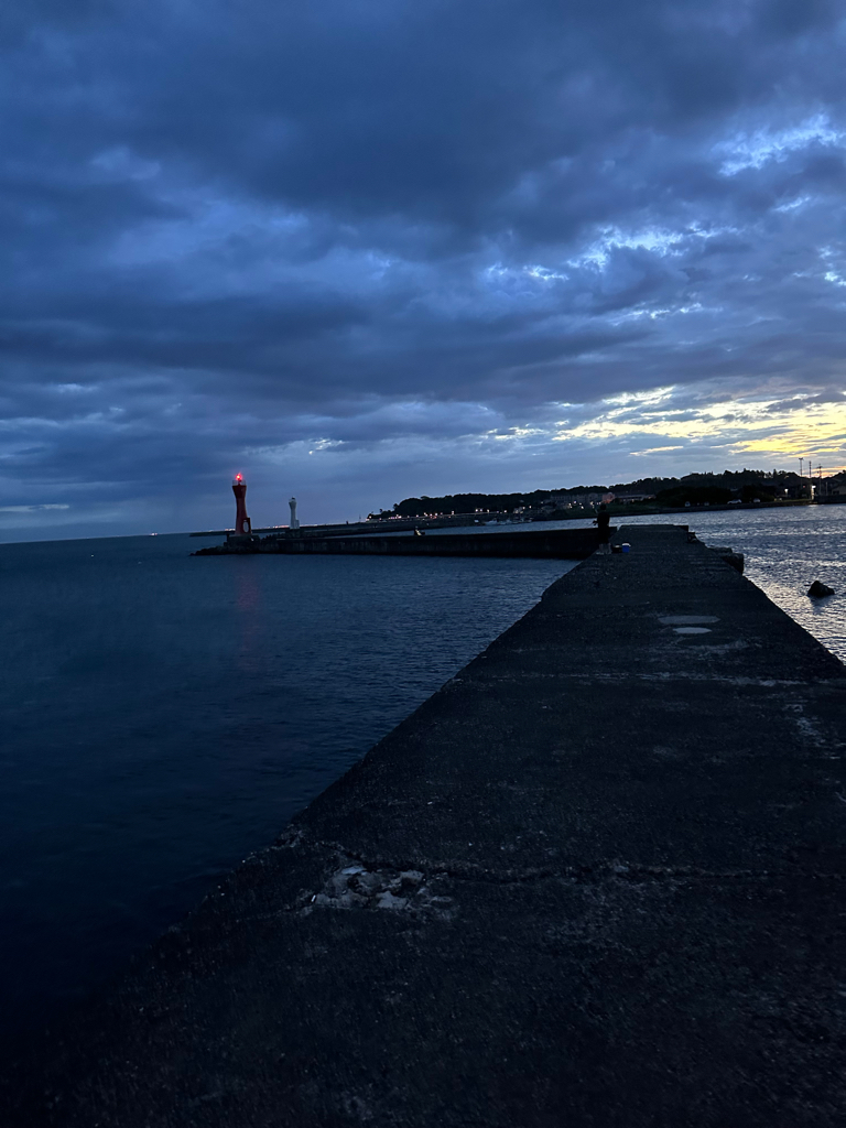 夜釣り、キス狙い