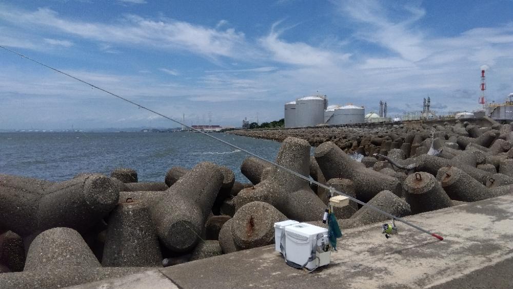 高砂港のキス釣り