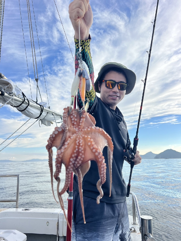 船でのオクトパスフィッシング