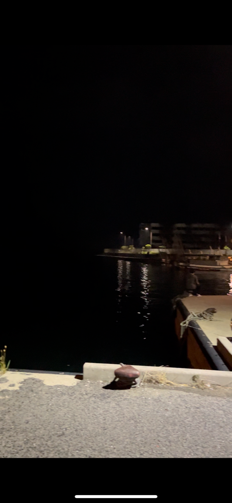 台風後の垂水漁港