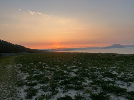 虹ノ松原でキス釣りしてきました