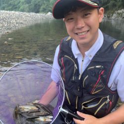 鮎釣り