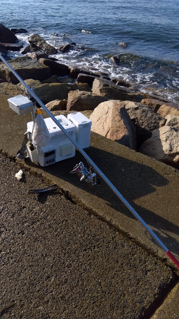 苅屋海岸の投げ釣り