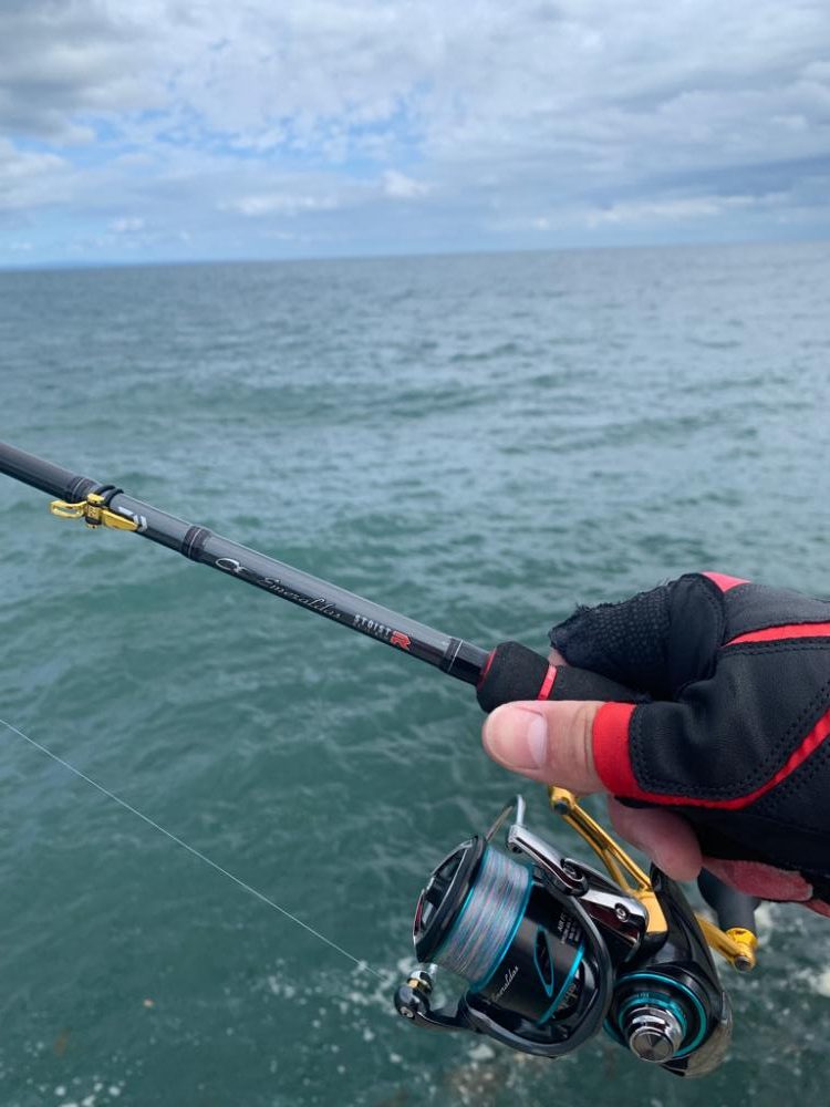 爆風の中のエギング