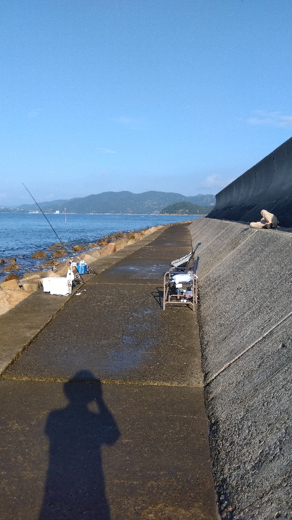 苅屋海岸の投げ釣り
