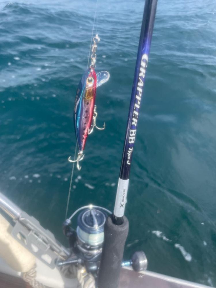 ボートフィッシングにて