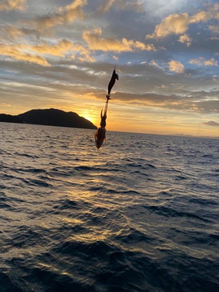 船釣り帰りに寄り道