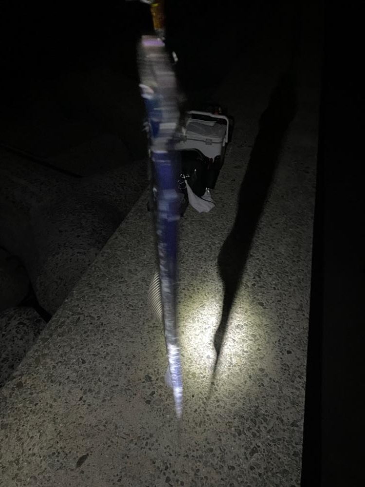 人工島で、ショアジギング