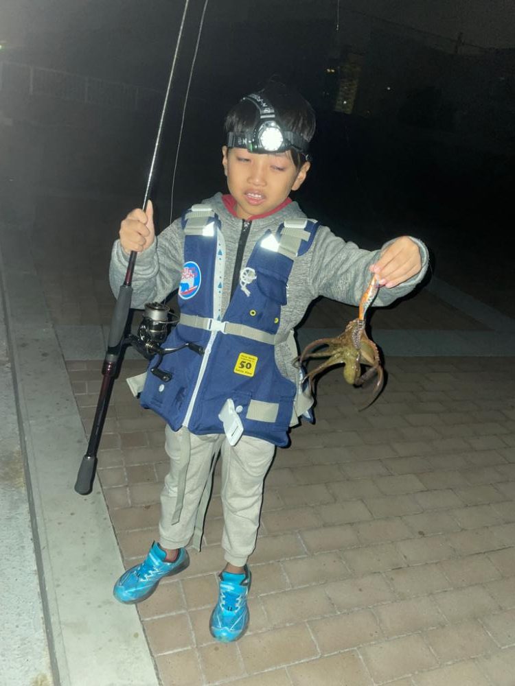 エギングでタコ